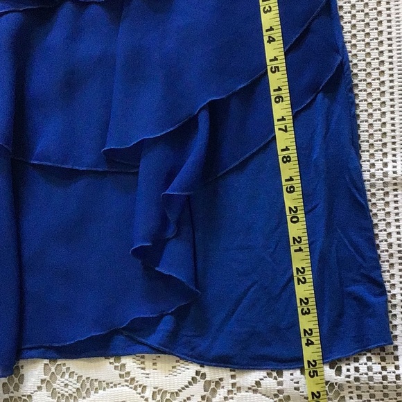 Violet & Claire beautiful blue layered ruffle top - Picture 7 of 11